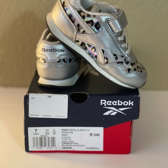 silver leopard print reeboks shoes - Picture 5 of 5